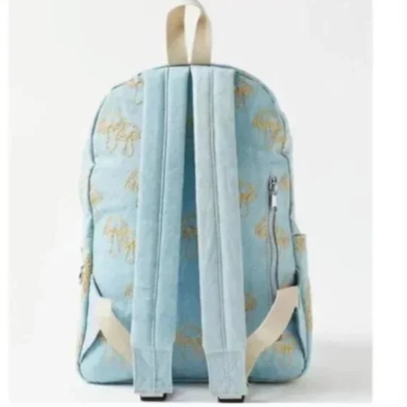 ⭐️ UO Embroidered Mushroom Plant Boho Peasant Deco College Chic Icon Backpack - Picture 4 of 5